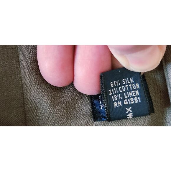 Polo Ralph Lauren Men's 3XLT Silk- Linen-Cotton Blend Long Sleeve Button Down - Picture 3 of 5